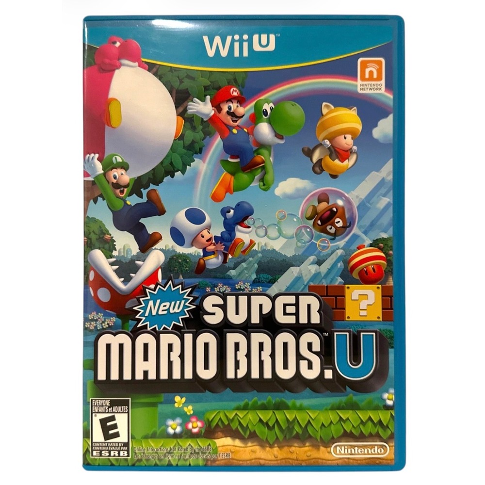 New Super Mario Bros U Nintendo Wii U Complete CIB w/ Manual Tested 2012